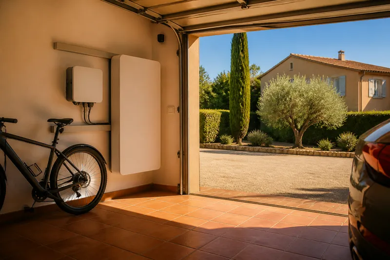 Batterie solaire dans le Biterrois
